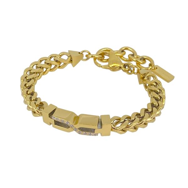 BLESS（ブレス） クロスチェーンブレスレット(L) ステンレス 金属
