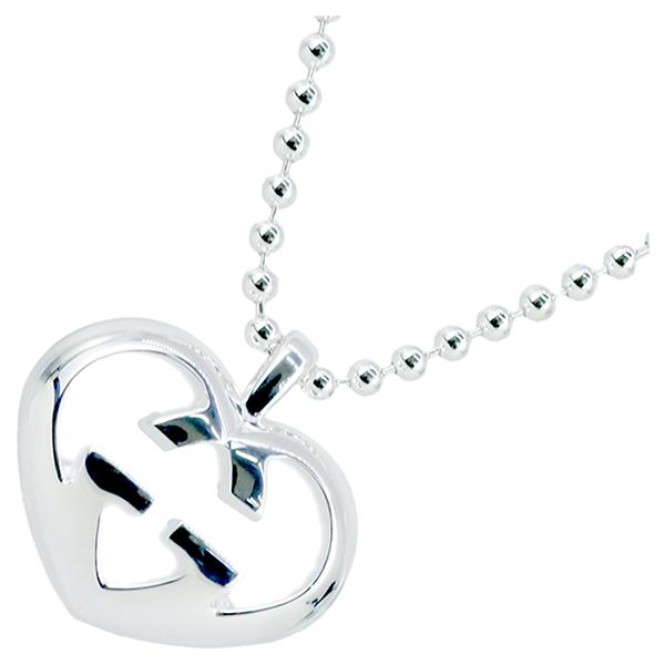 GUCCI（グッチ） ネックレス ペンダント ラブブリット ハートGG 246487