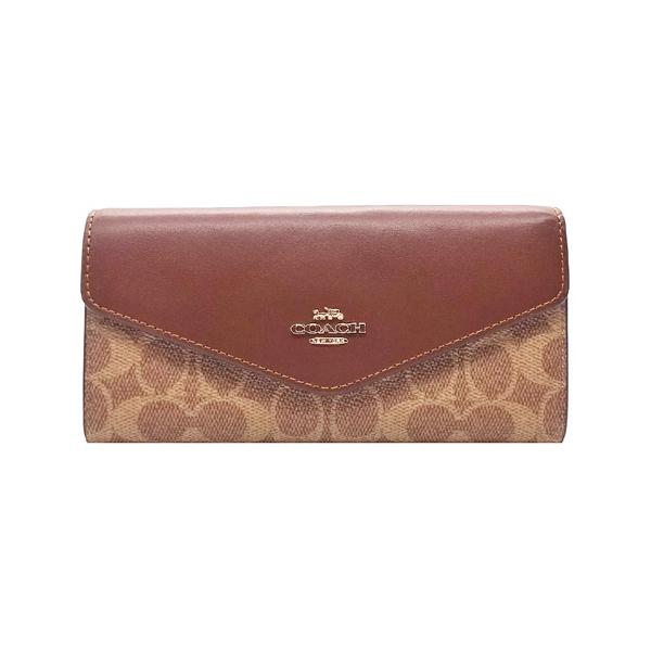 COACH（コーチ） 財布 長財布 新作 新品 シグネチャー レザー 二つ折り
