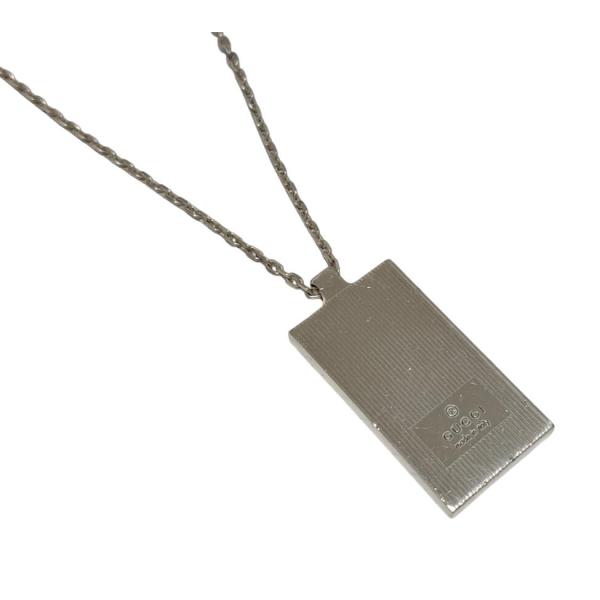 GUCCI（グッチ） ネックレス プレート ロゴ ペンダント SV925 シルバー