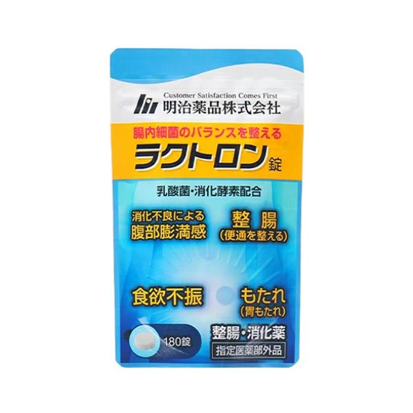 明治薬品 ラクトロン錠 180錠 指定医薬部外品 整腸 サプリメント 賞味