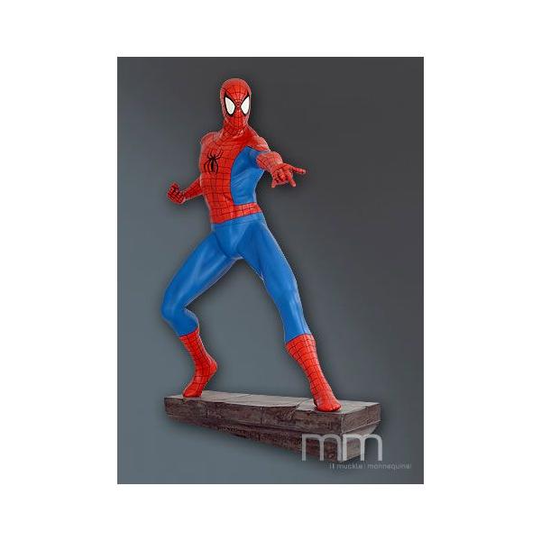 スパイダーマンビッグ攻撃【クモの糸】 等身大フィギュア ※ 大型商品の