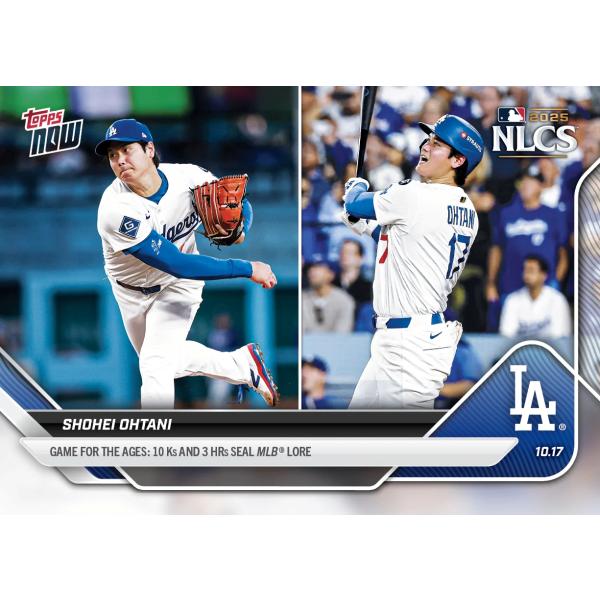 Topps 大谷翔平 #0884 時代を超越する活躍！10奪三振＆3本塁打でMLBの
