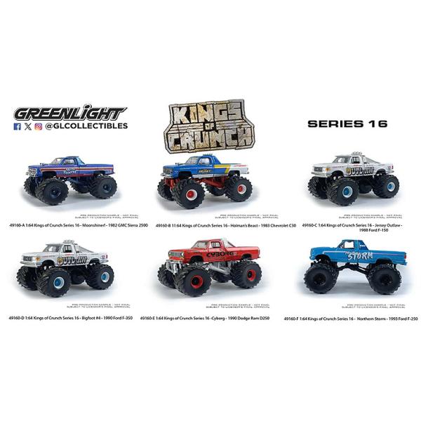 グリーンライト 1/64 Kings of Crunch シリーズ16 1BOX 6台入 : キッド