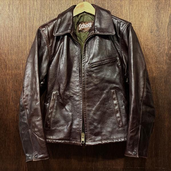 Schott 691SVS Sports Jacket Type Single Leather Brown Rare Model