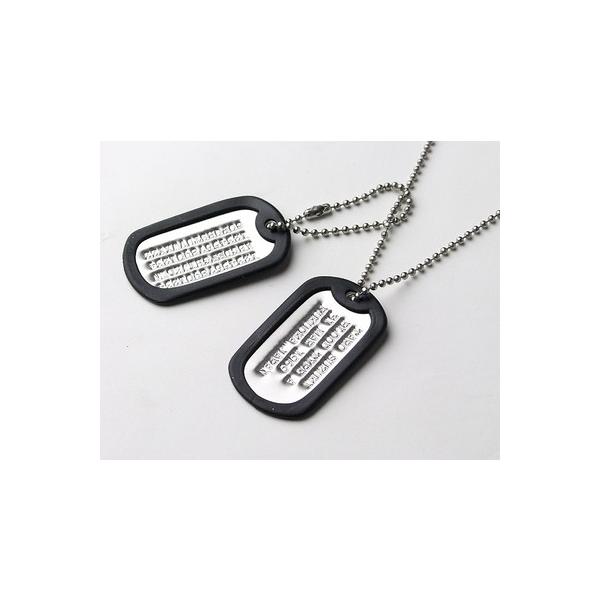 アメリカ軍 U.S. ミリタリー ドッグタグ ネックレス セット（名前
