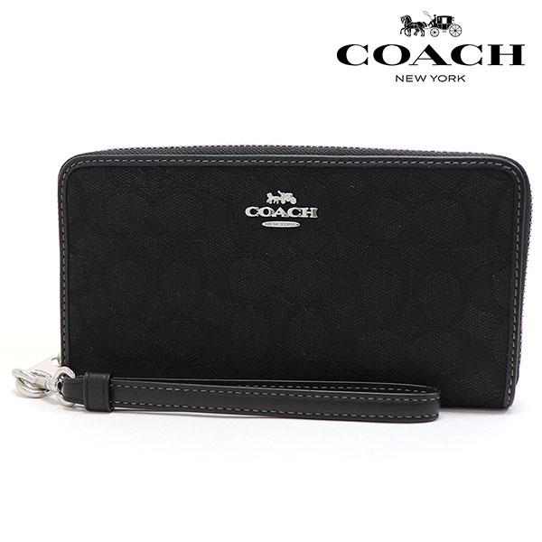COACH（コーチ） 長財布 レディース ラウンドファスナー シグネチャー