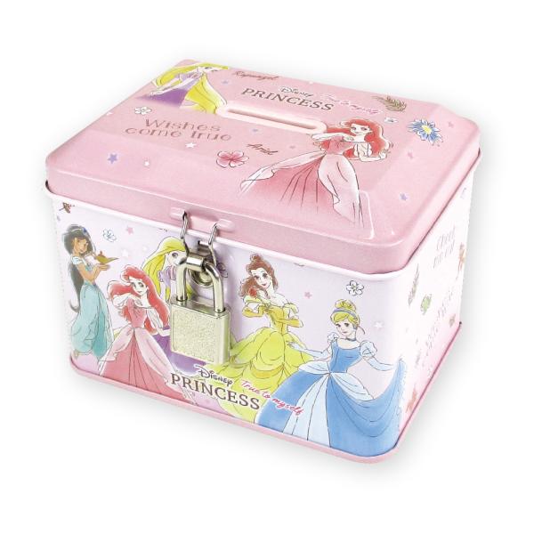 Disney（ディズニー） プリンセス バンク 貯金箱 鍵付き缶バンク 景品