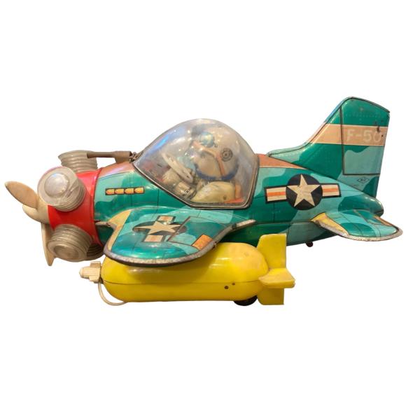 ブリキの飛行機が走る ドリームランド エアポート 1960年代 日本製