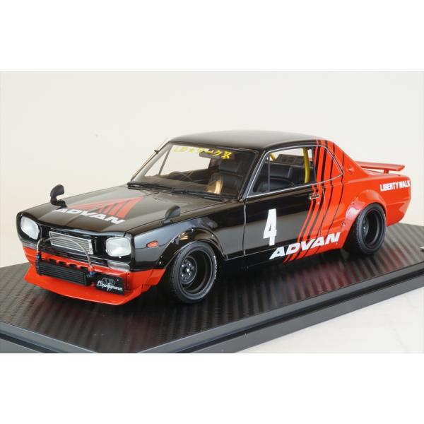 ハコスカ イグニッションモデル　1/43 マットブラック LBWK