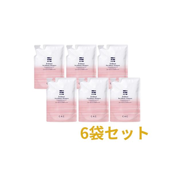 エヴィデンス ヘア＆ボディシャンプー レフィル400ml × 6袋セット