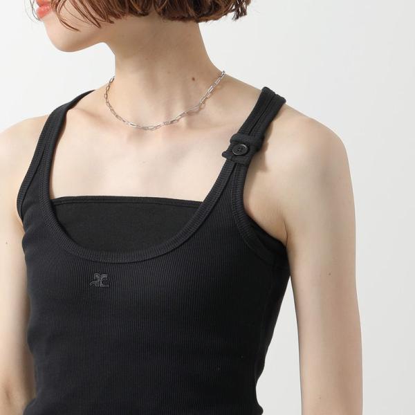 courreges（クレージュ） タンクトップ BUCKLE 90S RIB