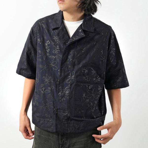 HERMES（エルメス） 半袖シャツ Fleurs technique short-sleeve