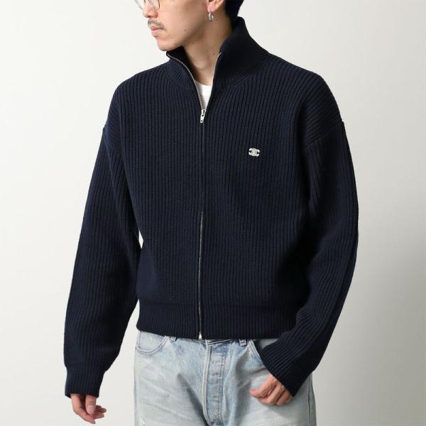 セリーヌ ジップアップニット アイボリー ジップアップ CELINE