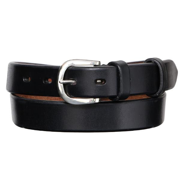 池之端銀革店 レザーベルト メンズ 本革 シンプル 銀製バックル