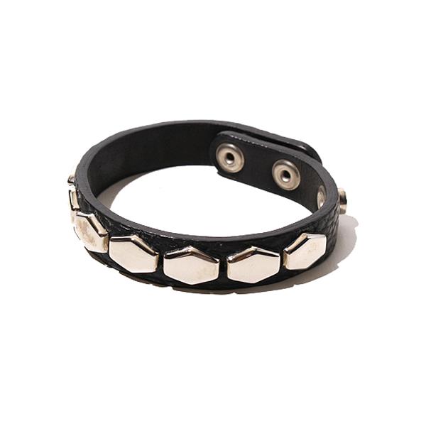 UNDERCOVER アンダーカバー HEXAGON STUDS LEATHER BRACELET