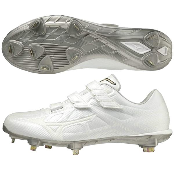 MIZUNO（ミズノ） 白スパイク 野球 ソフトボール 樹脂底 埋込スパイク