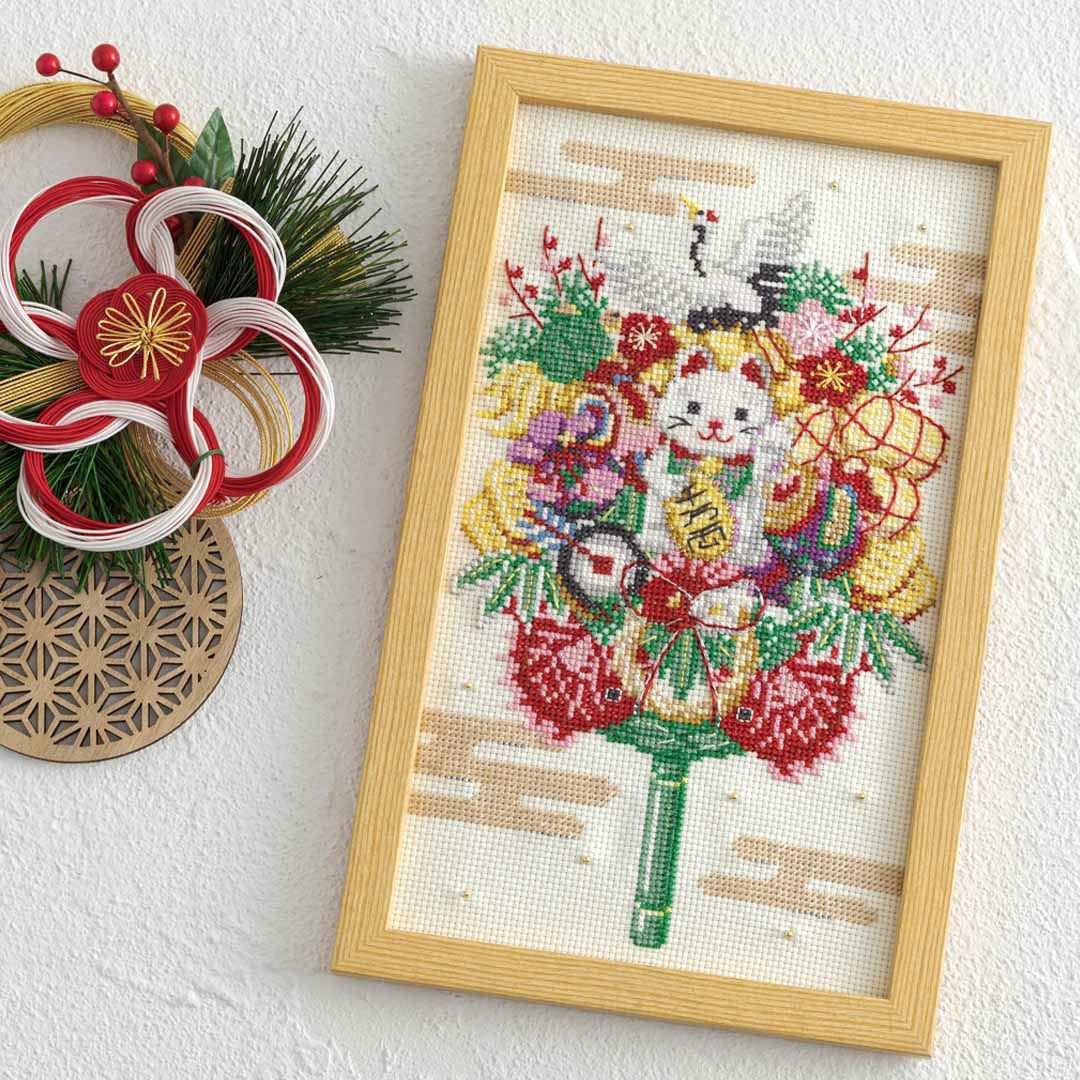 クロスステッチフレーム＜睡蓮の池2＞ | リバティ 生地、編み物、刺繍