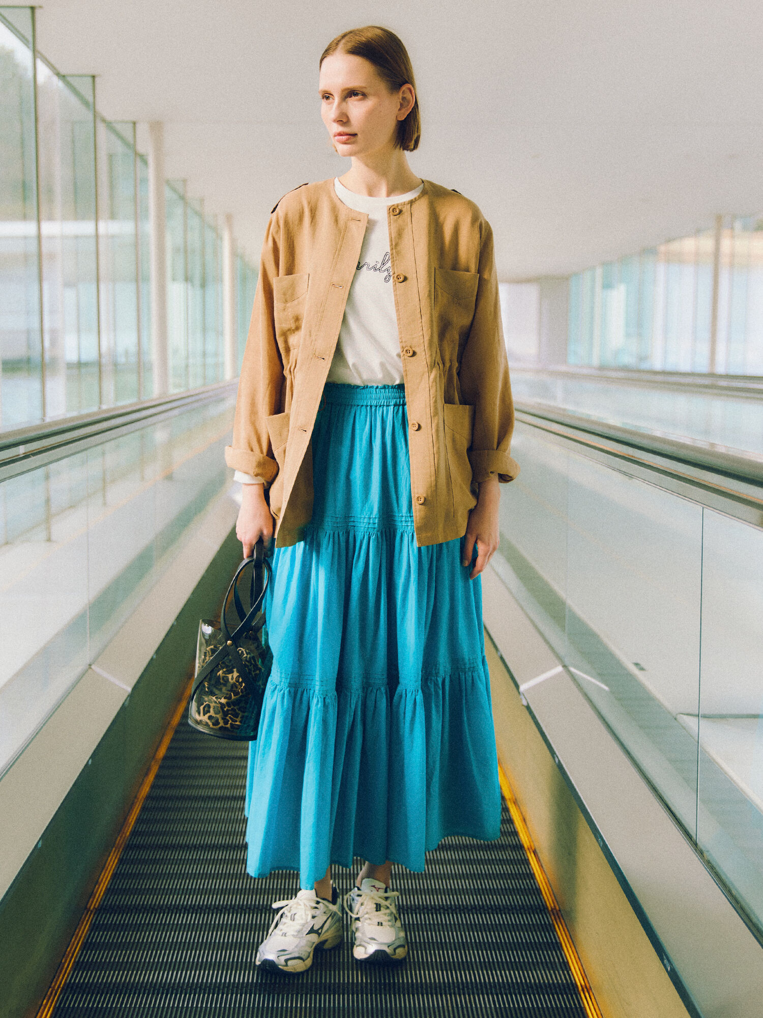 2026年春物新作 1回着用 プリスティン カルゼティアードスカート 2026