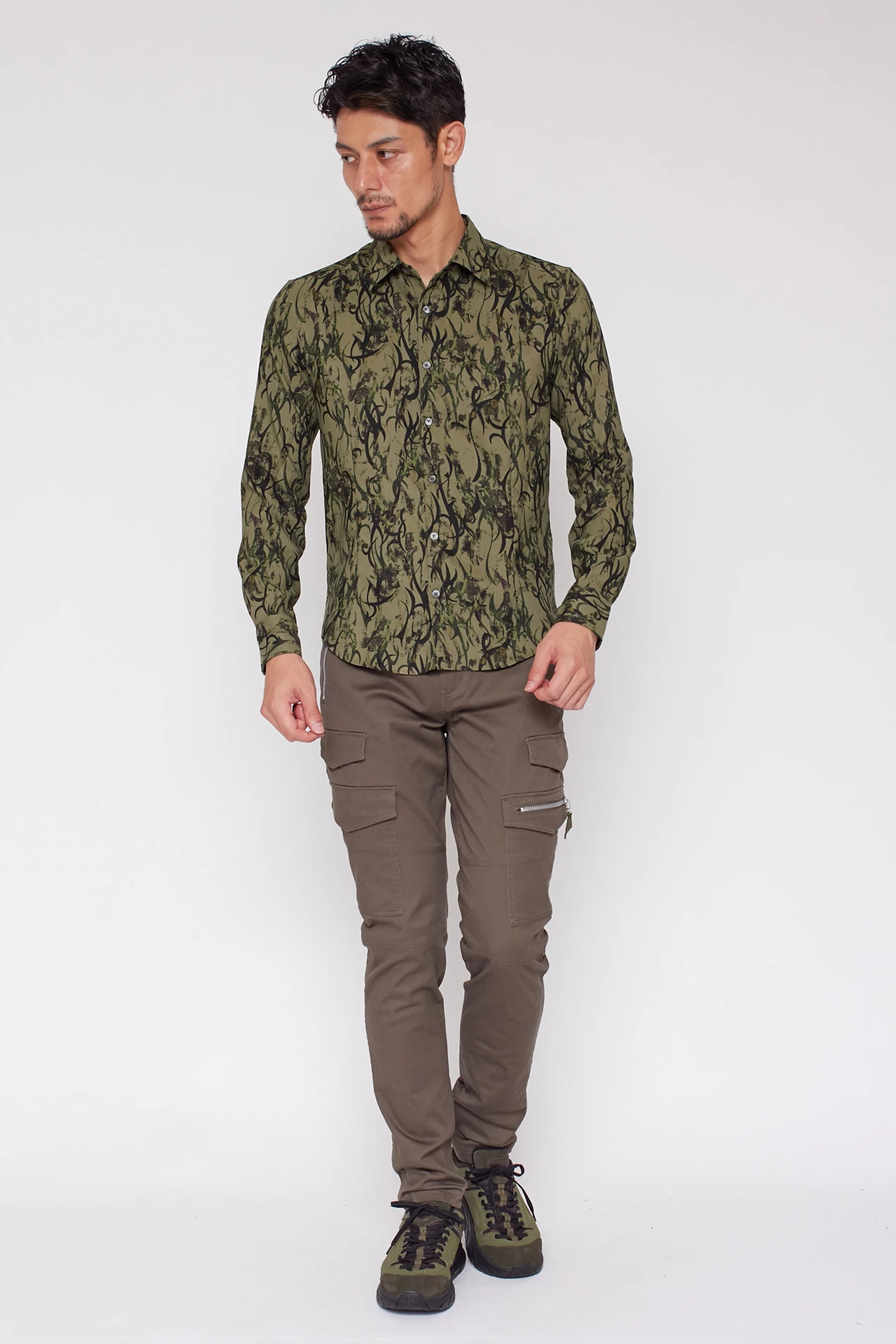 TORNADO MART∴トライバルカモプリントシャツ / TORNADO MART