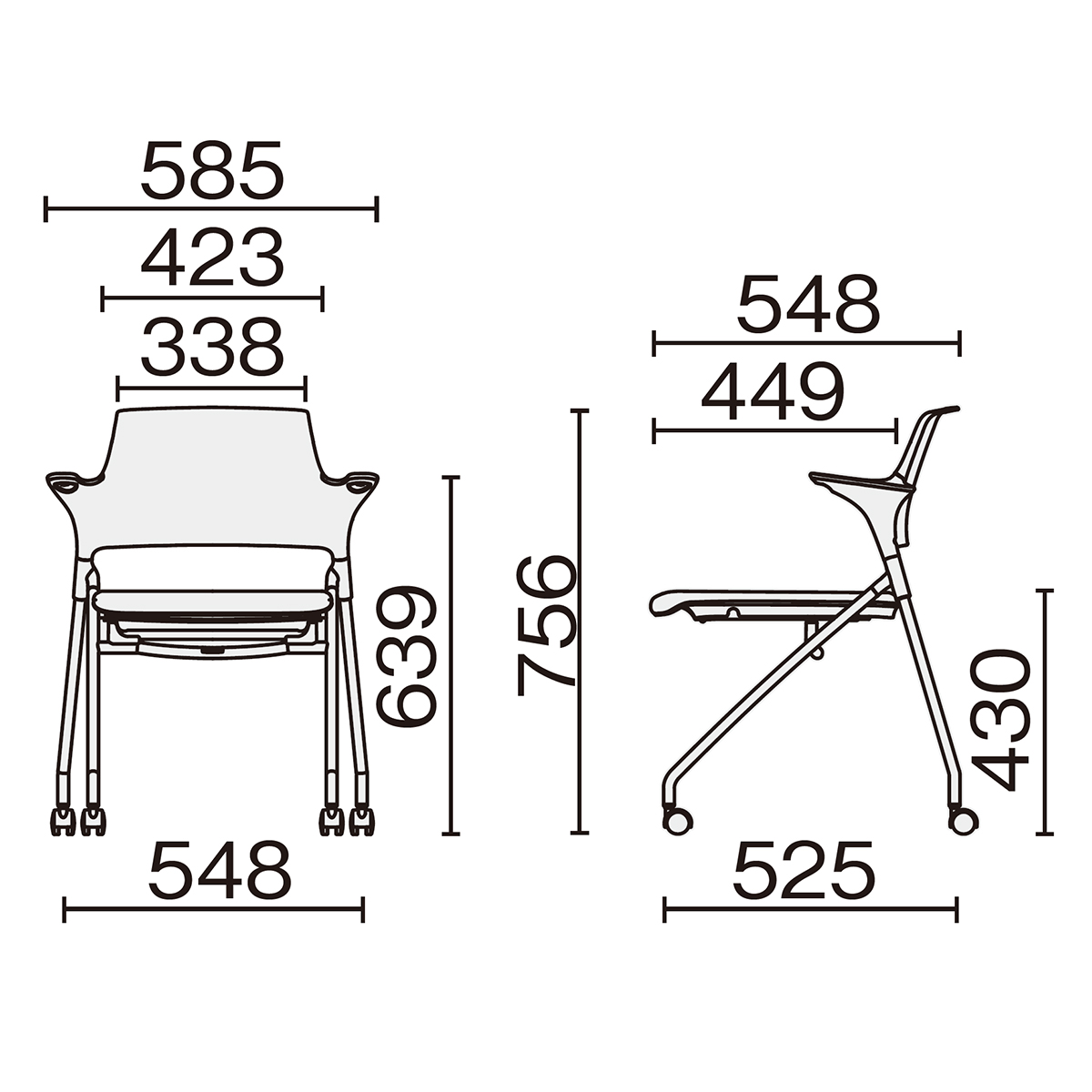 PLUS WEB CATALOG | ミーティングチェア | NEWMAL | 687-347