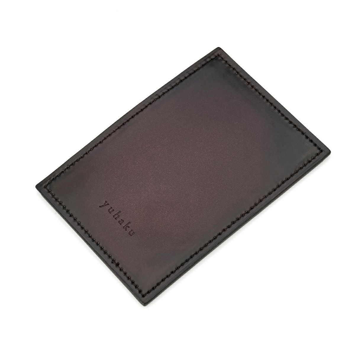 ユハク クロコダイルコンビ ラウンドファスナーマルチケース グレー