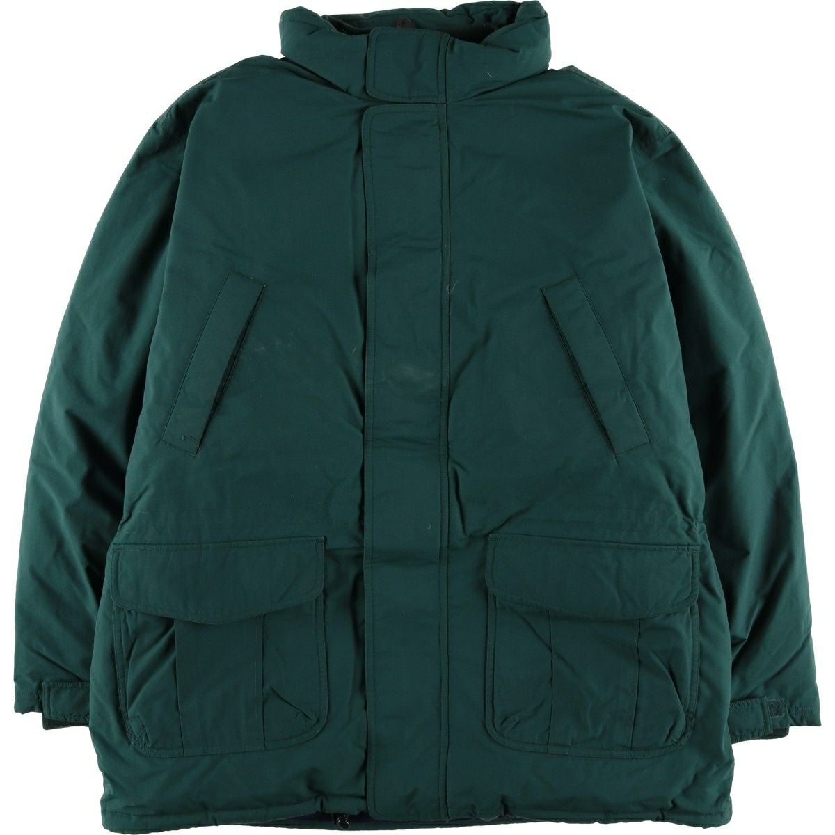 古着 90年代 ランズエンド LANDS' END チェック柄 ハーフジップ