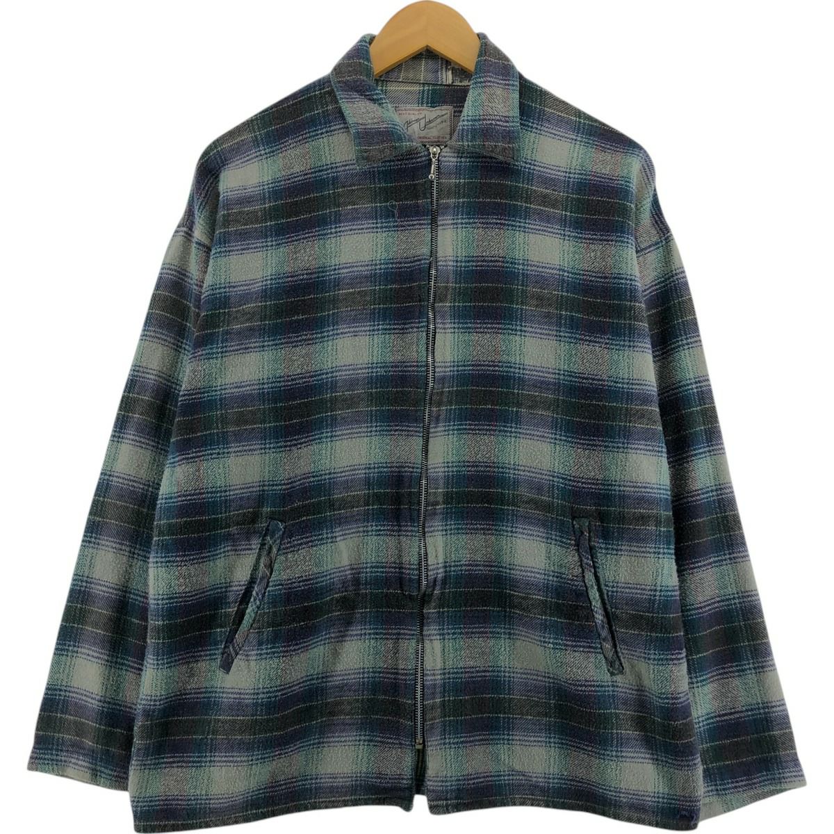 古着 Address Unknown オンブレチェック シャツジャケット メンズS相当