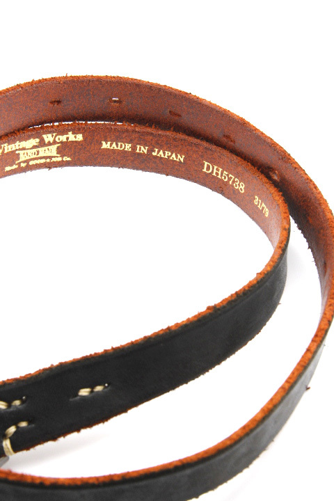 Vintage Works」ヴィンテージワークス ウエスタン レザーベルト DH5738
