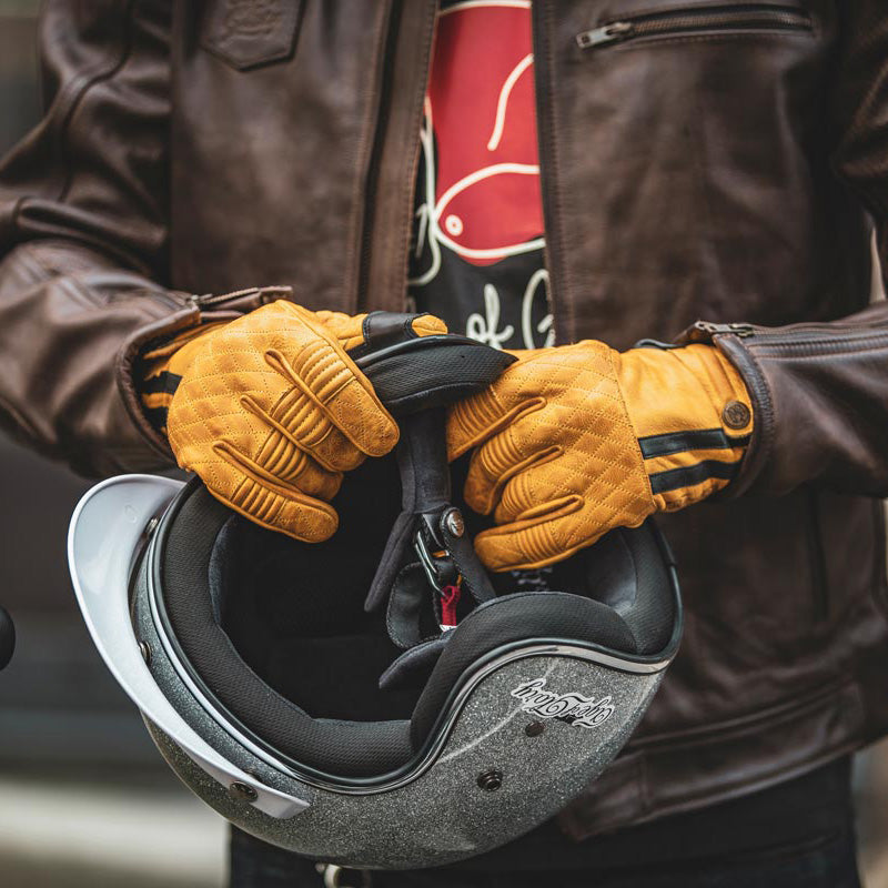 試着無料】エイジオブグローリー マイルズ - バイク レザー グローブ