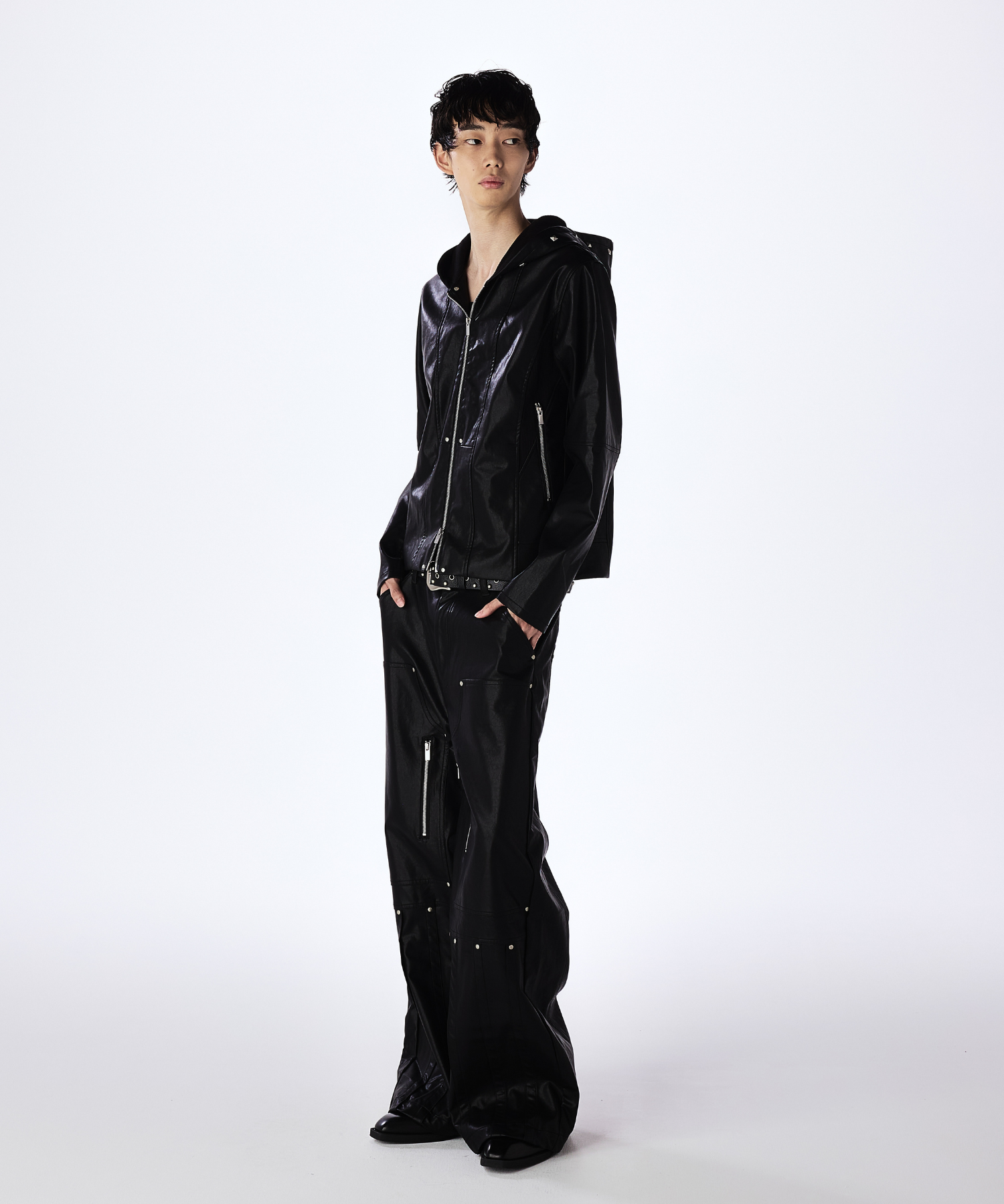 Leather Hooded Jacket – Jent Louis