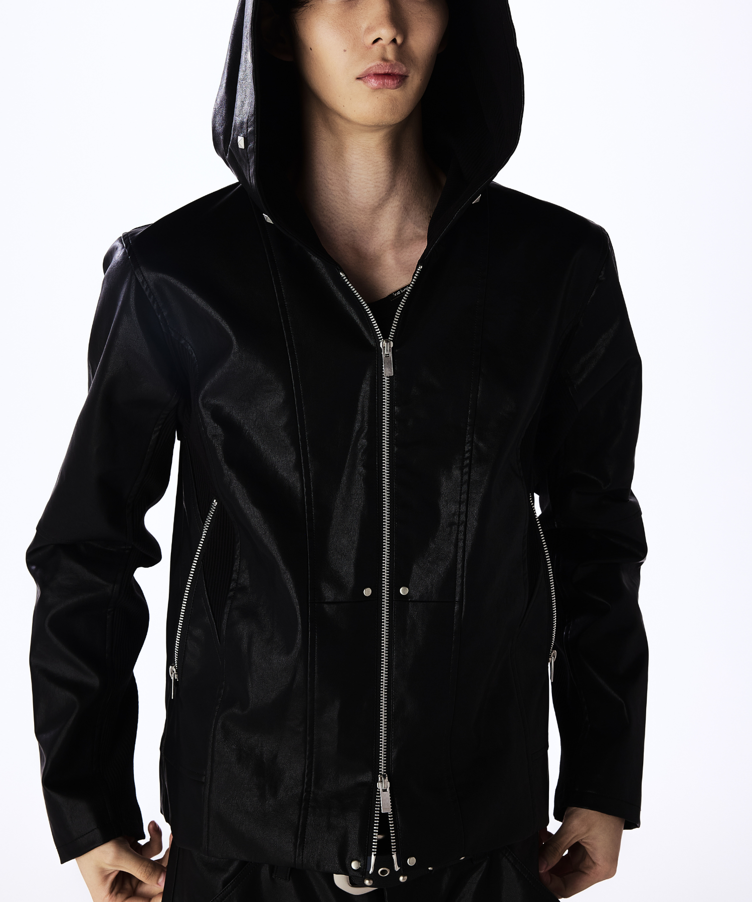 Leather Hooded Jacket – Jent Louis