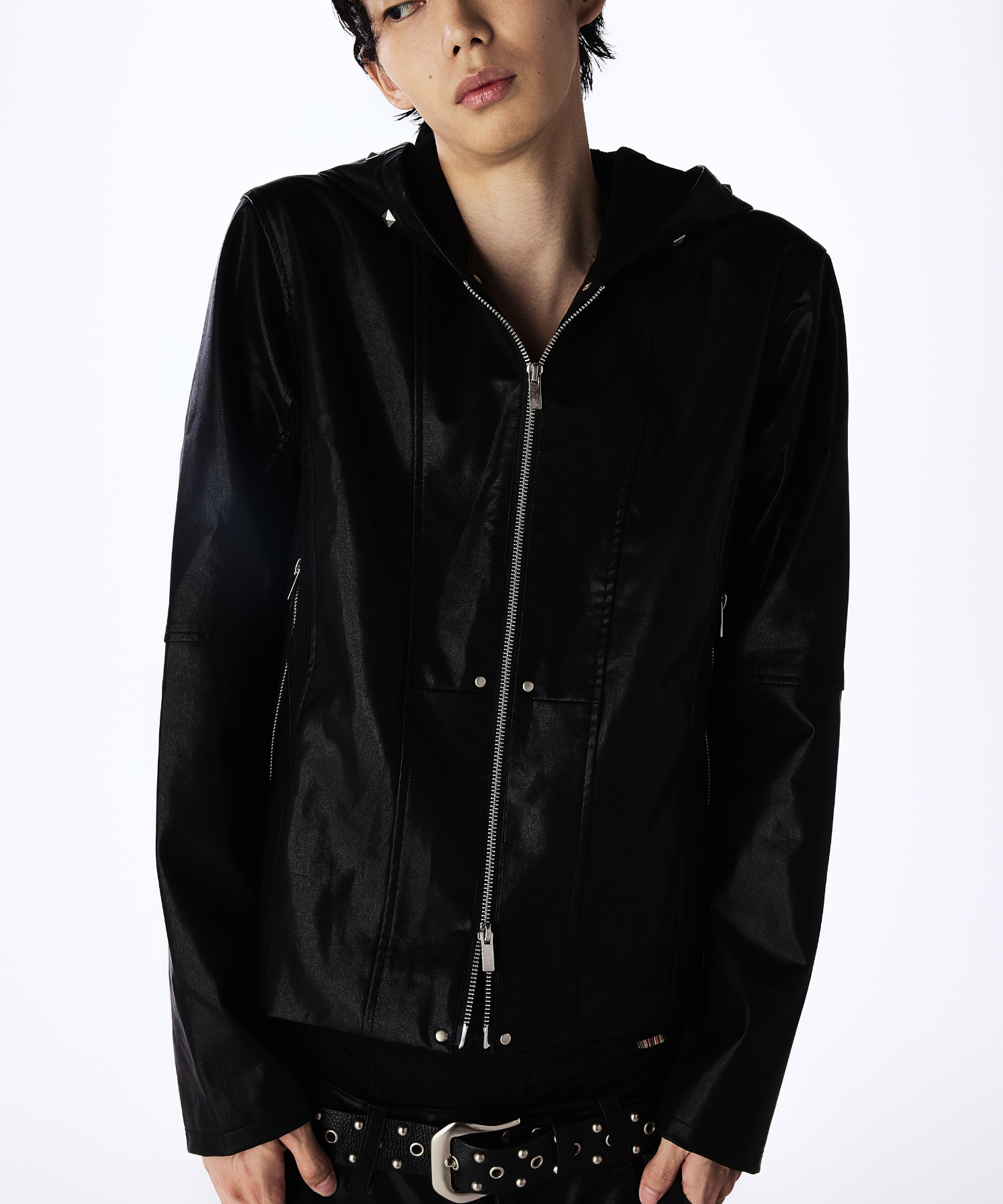 Leather Hooded Jacket – Jent Louis