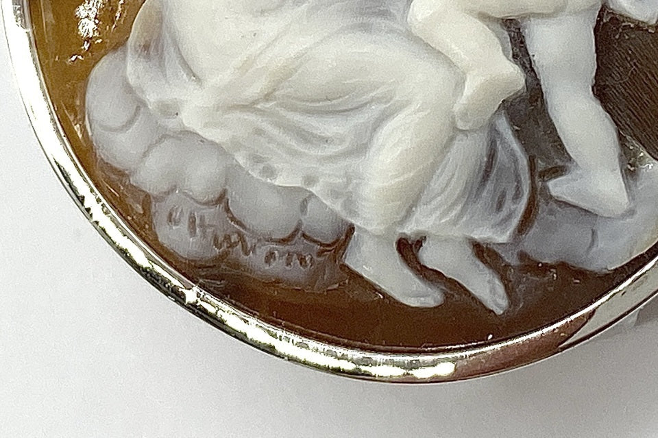 Pasquale Ottaviano【パスクワ―レ オッタビアーノ】K18WGシェルカメオ