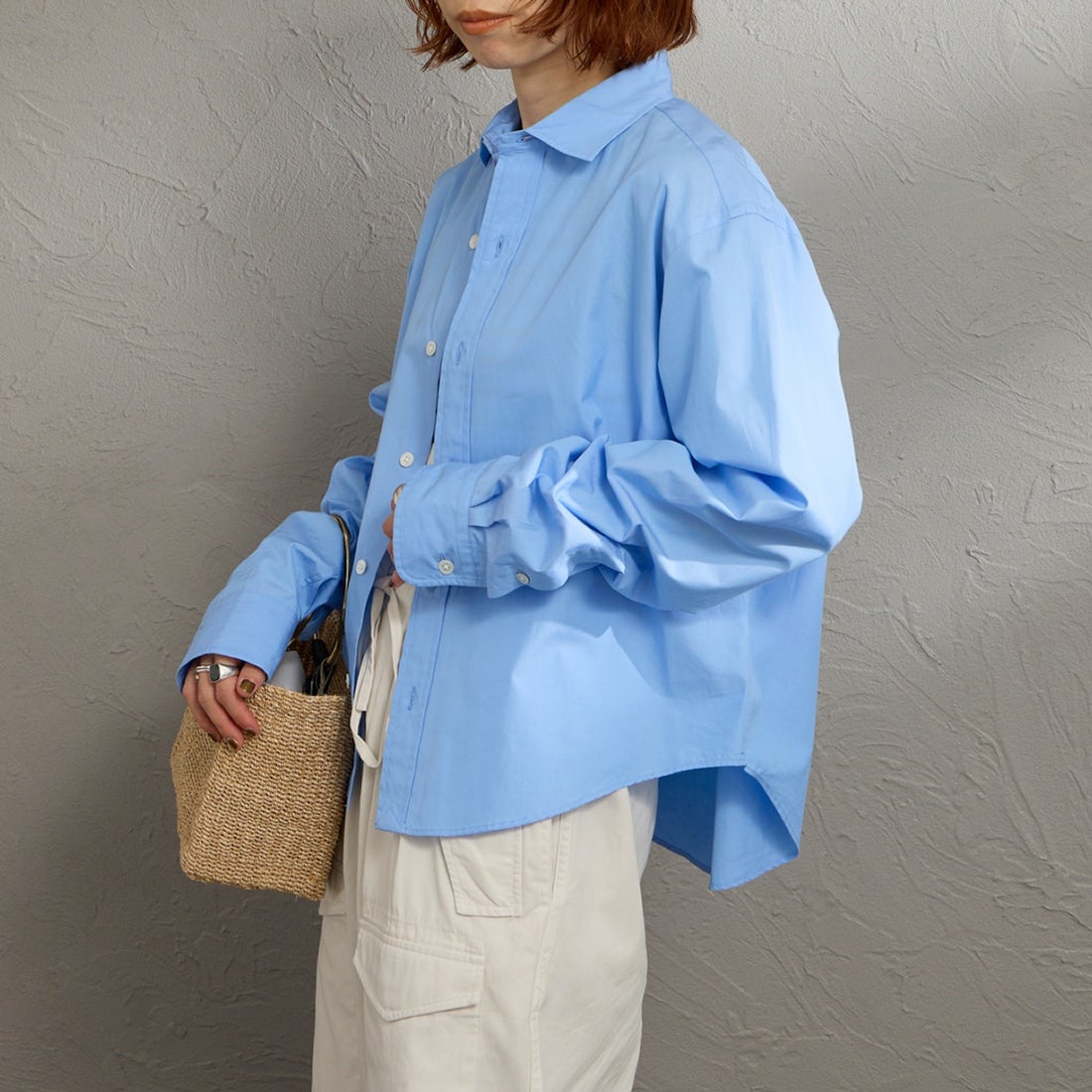 極美品 ザシンゾーン 25SS ショートペックシャツ クロップド丈