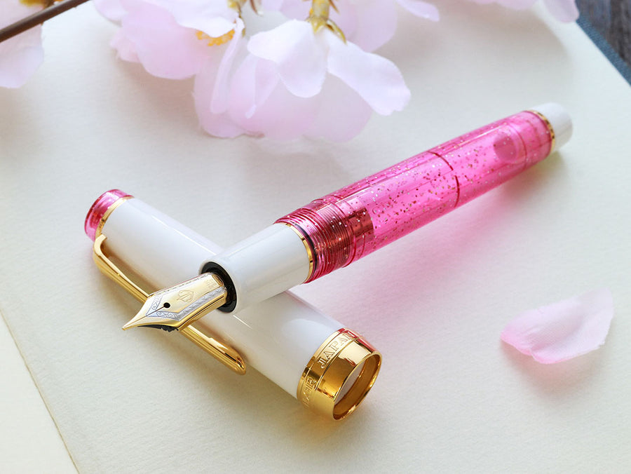 プロフェッショナルギア21金・ Pink Cosmo Fountain Pen | ワンチャー