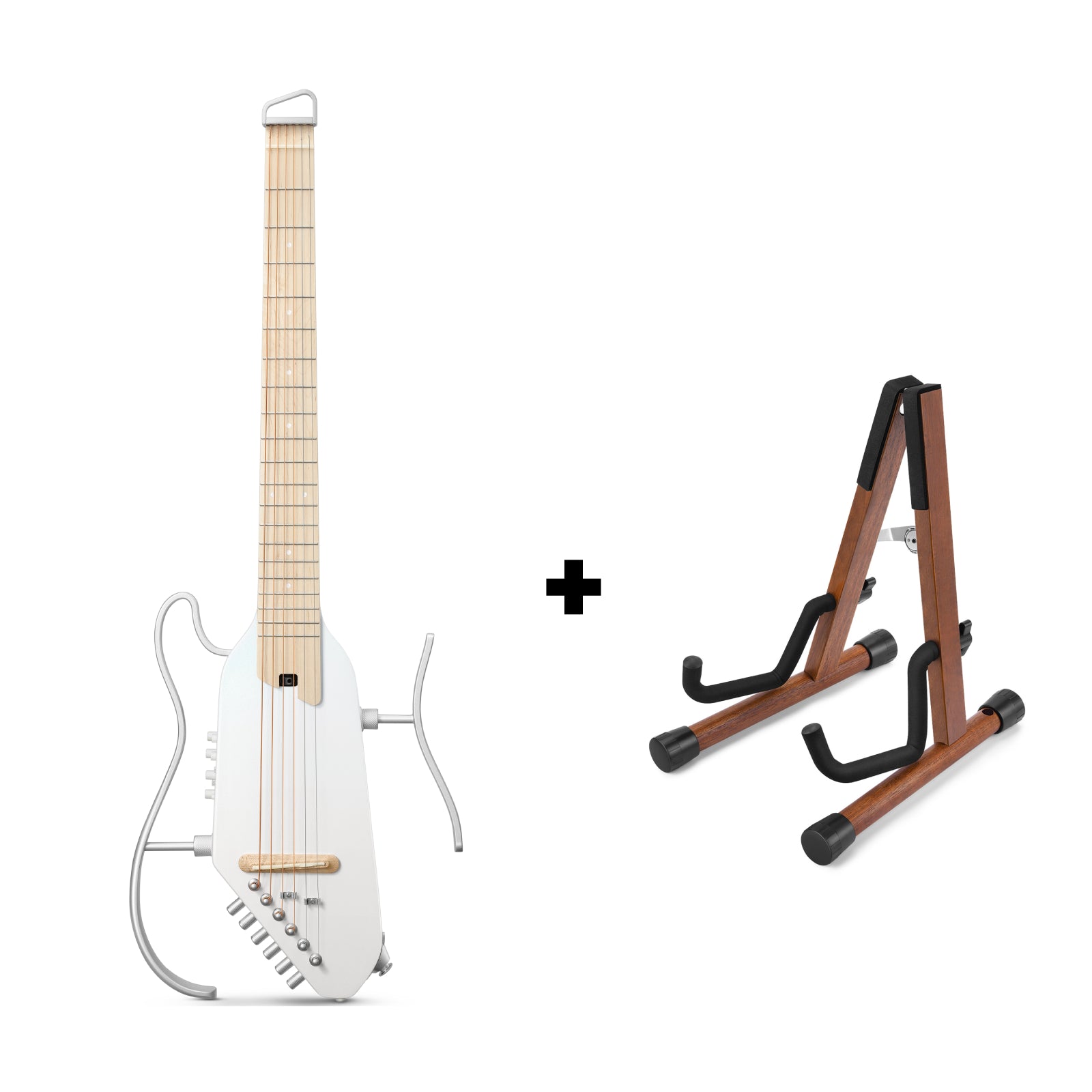 HUSH-I PRO 複数のサウンドモードヘッドレス トラベルギター Donner