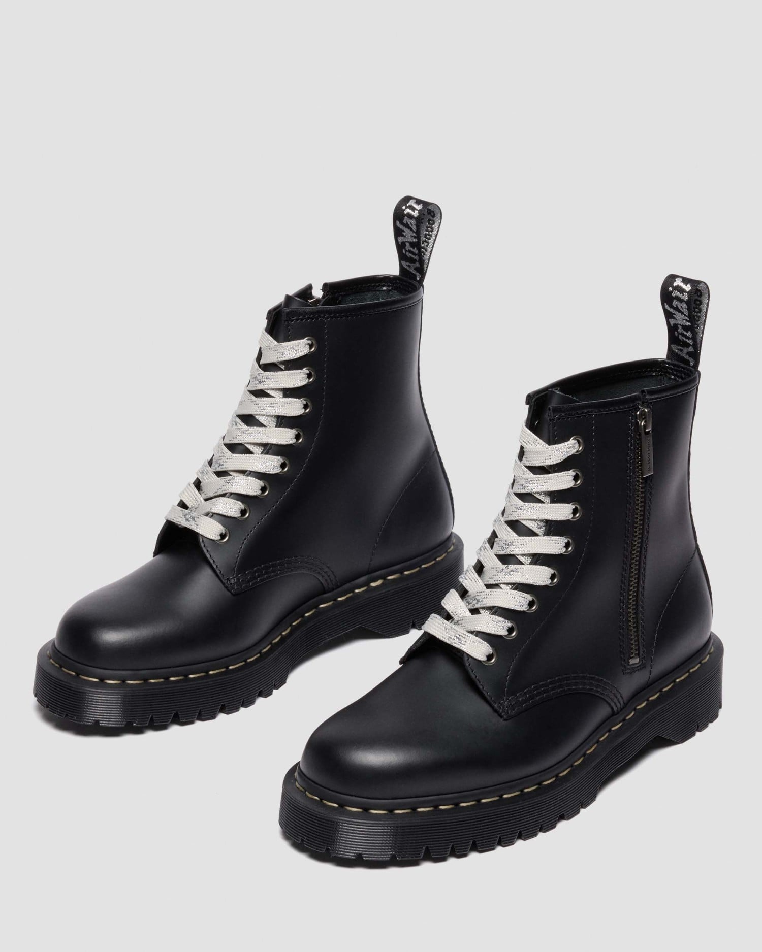 日本限定】1460 ZIP グレーステッチ BEX 8 ホール ブーツ