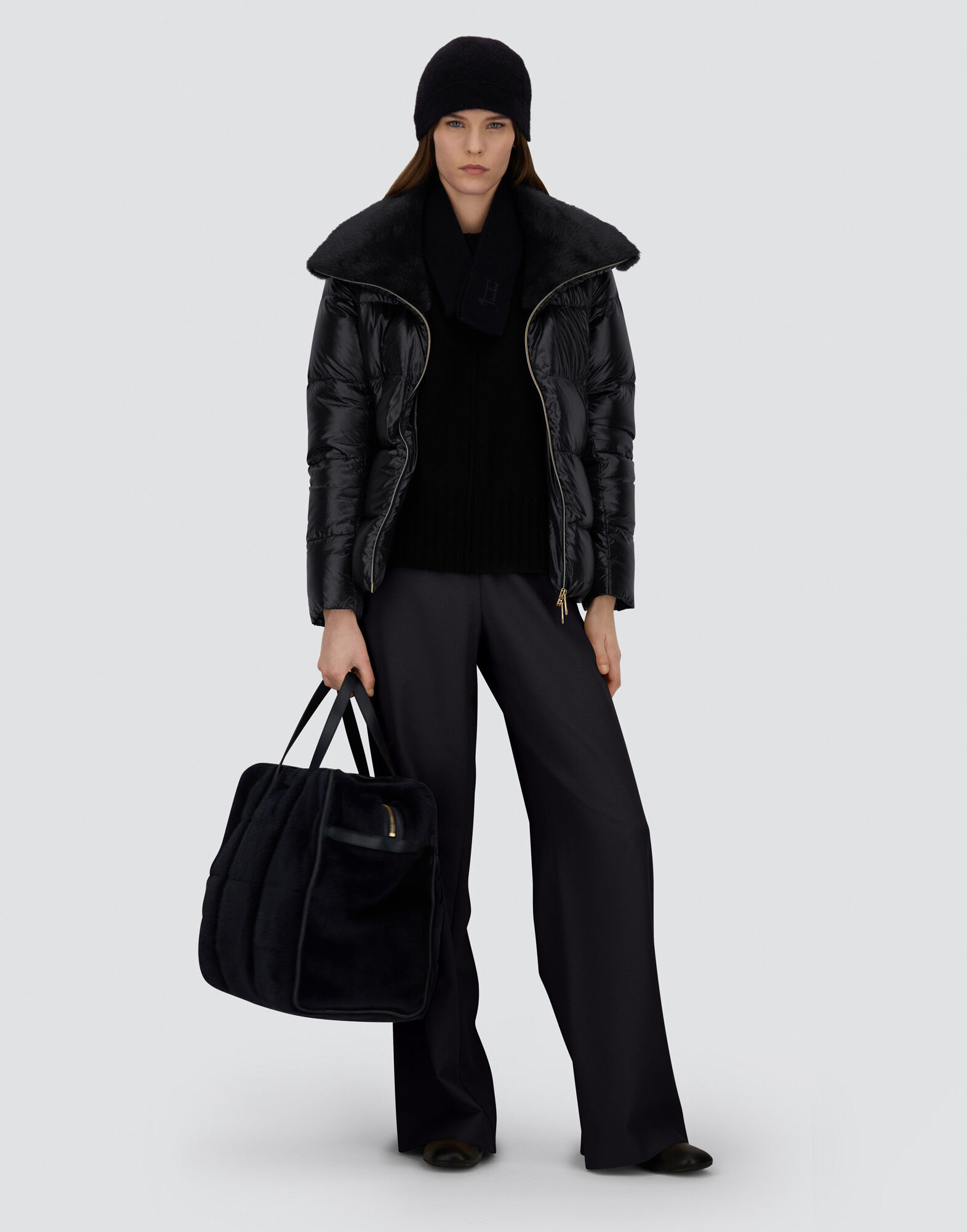 レディース ナイロンウルトラライト＆ニューレディフェイクファー