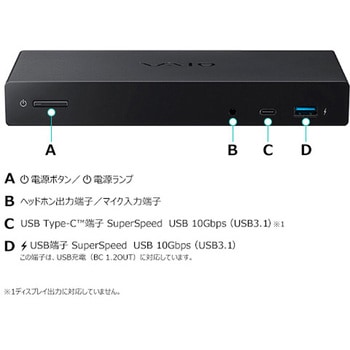 VJ8PRA3 VAIO Type-C 4Kマルチモニタードッキングステーション 1台