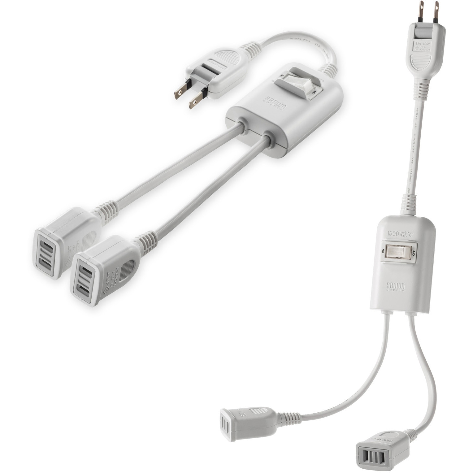 TAP-EX2SWW 電源延長コード_一括集中スイッチ付き サンワサプライ