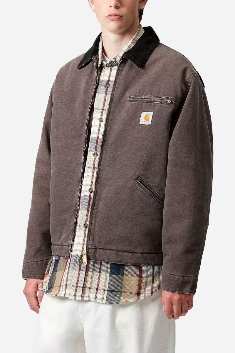 カーハートWIPデトロイトジャケット（タバコ/ブラックリジッド