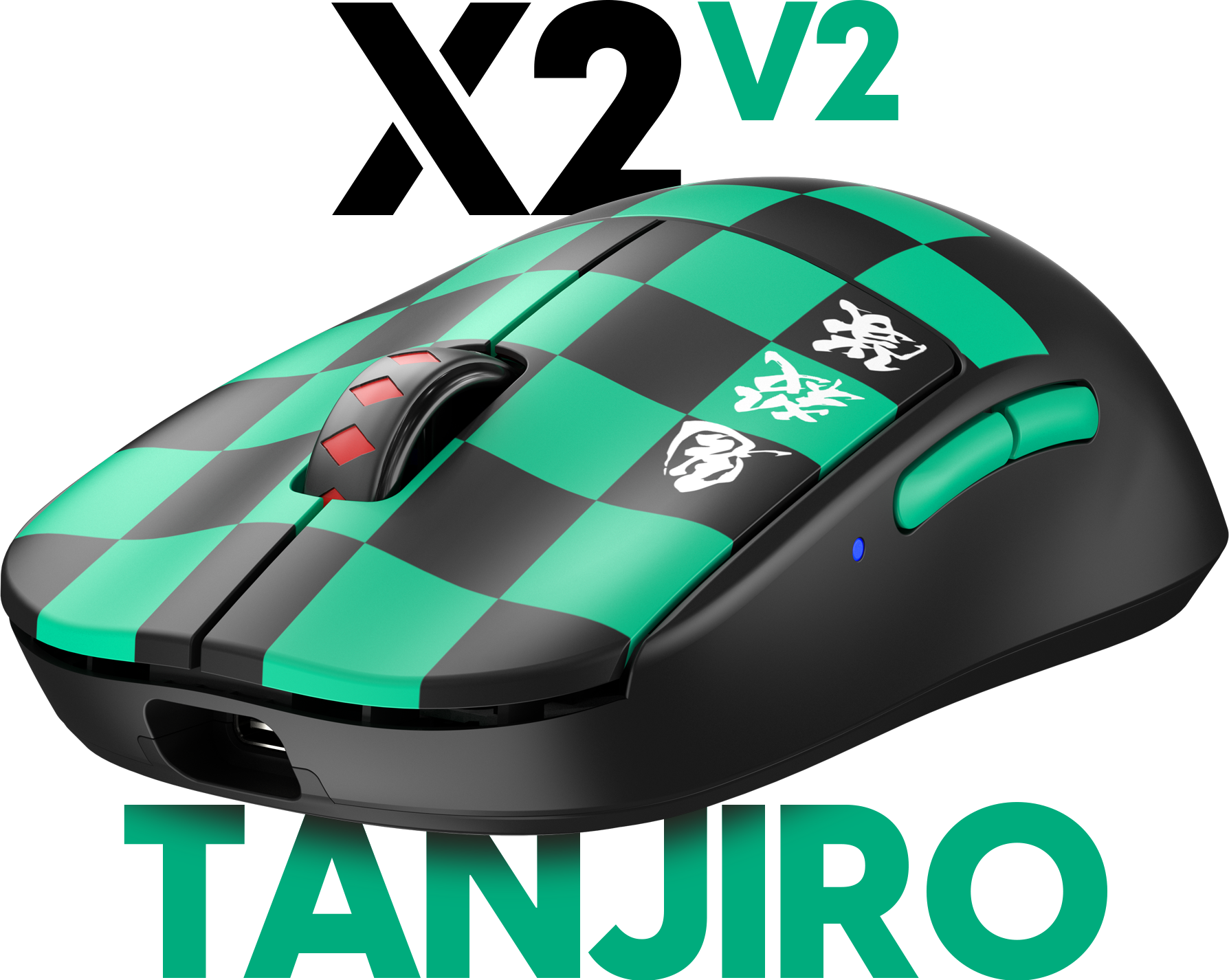 鬼滅の刃] 竈門炭治郎 X2V2 Medium Gaming Mouse 4K Special Pack