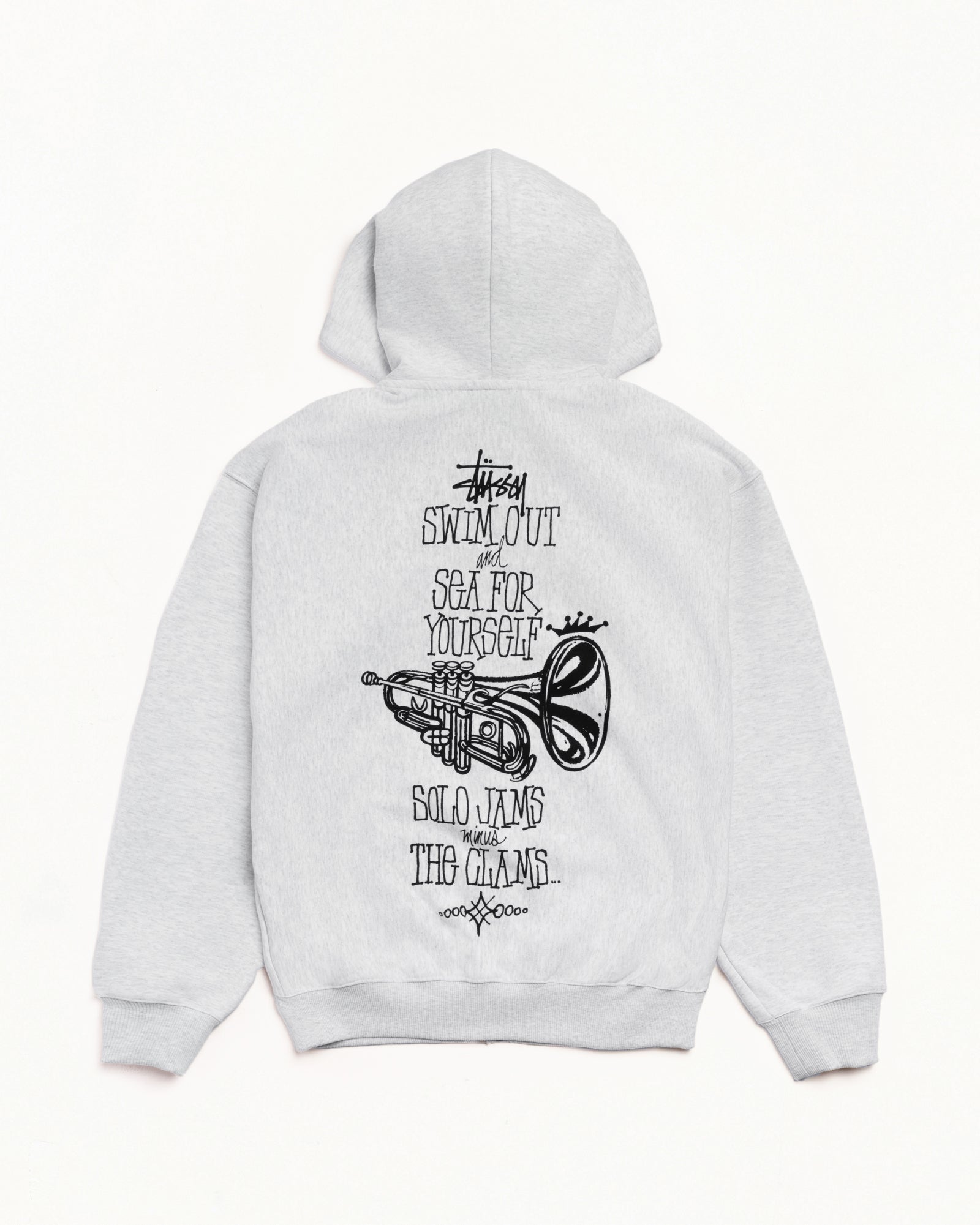 Swim Out Zip Hoodie – Ash Heather | Sweats | Stüssy Japan