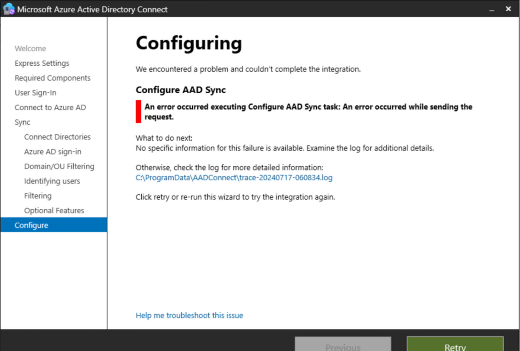 Microsoft Entra Connect 2.3.20 のインストールおよびアップグレード