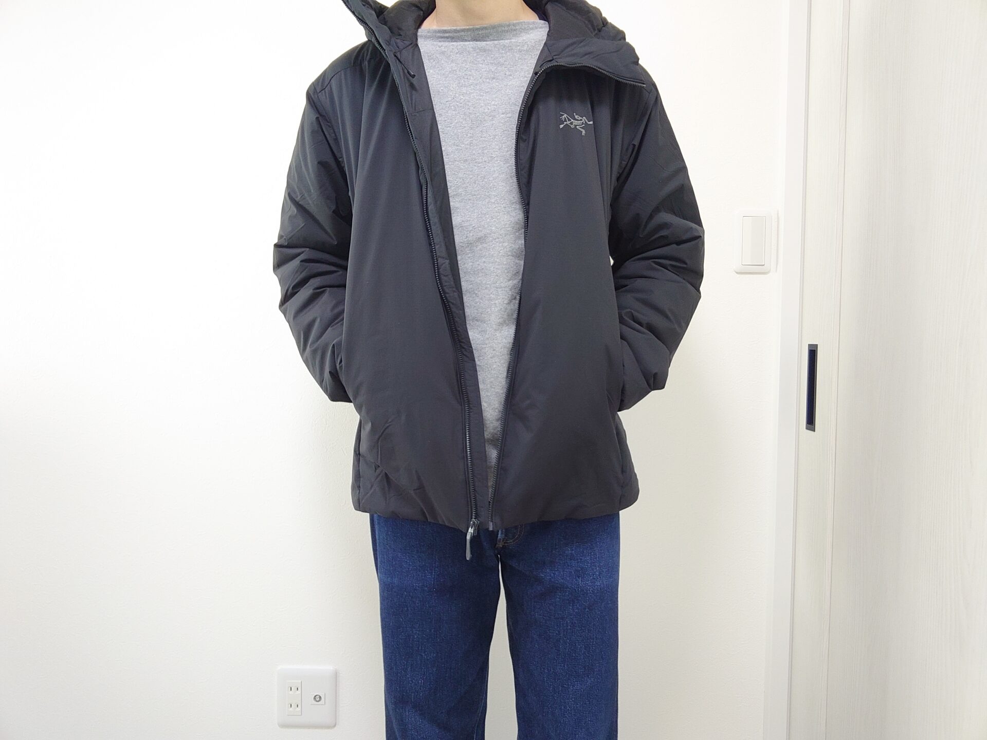 アークテリクス】アトムヘビーウェイトフーディのサイズ感・コーデを