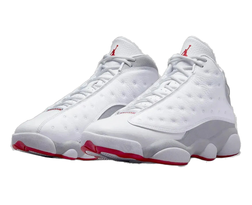 Nike Kids' Jordan 13 Retro Shoes - White / True Red / Wolf Grey