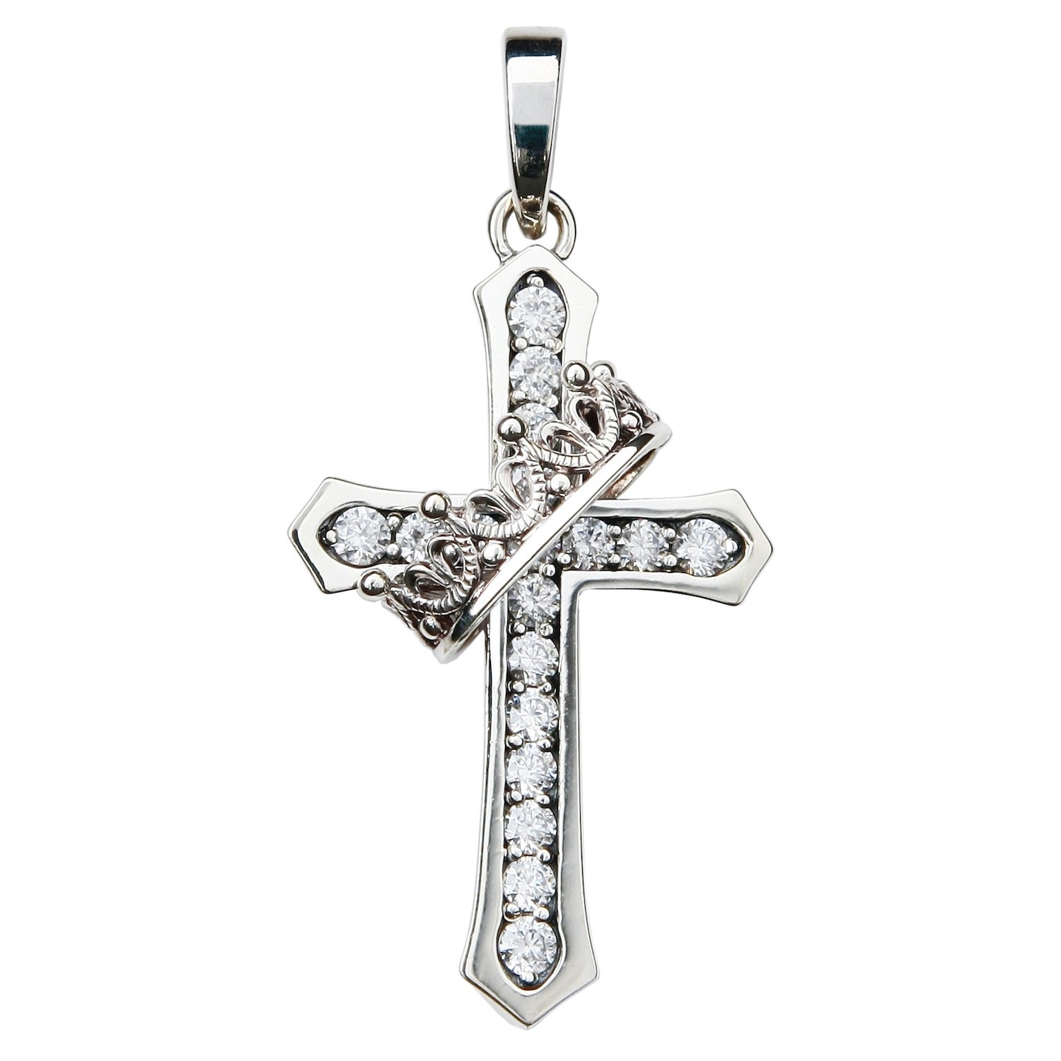 CROSS with CROWN/STONE PENDANT | JUSTIN DAVIS – JUSTIN DAVIS GLOBAL