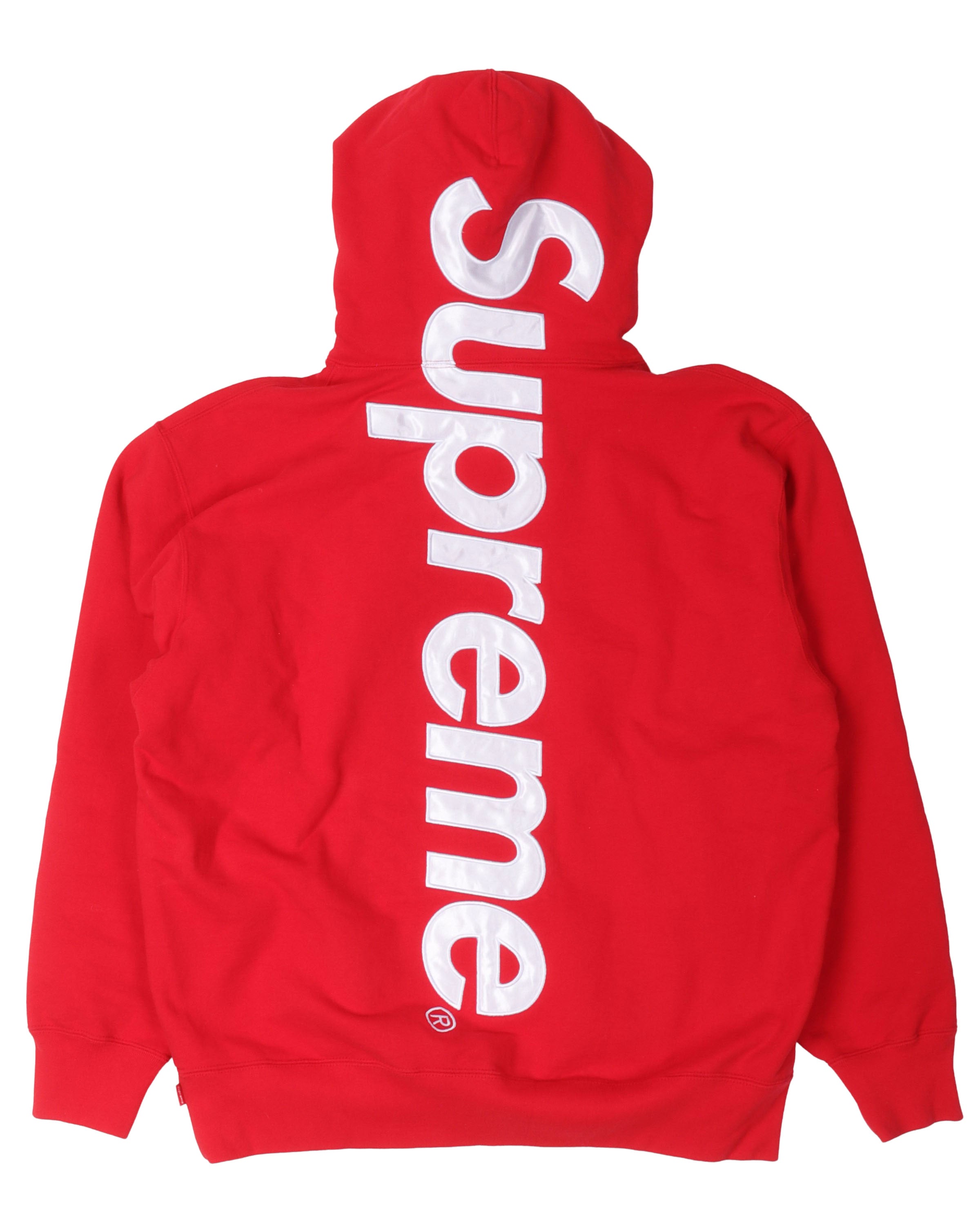 Supreme Satin Appliqué Hooded Sweatshirt – Justin Reed
