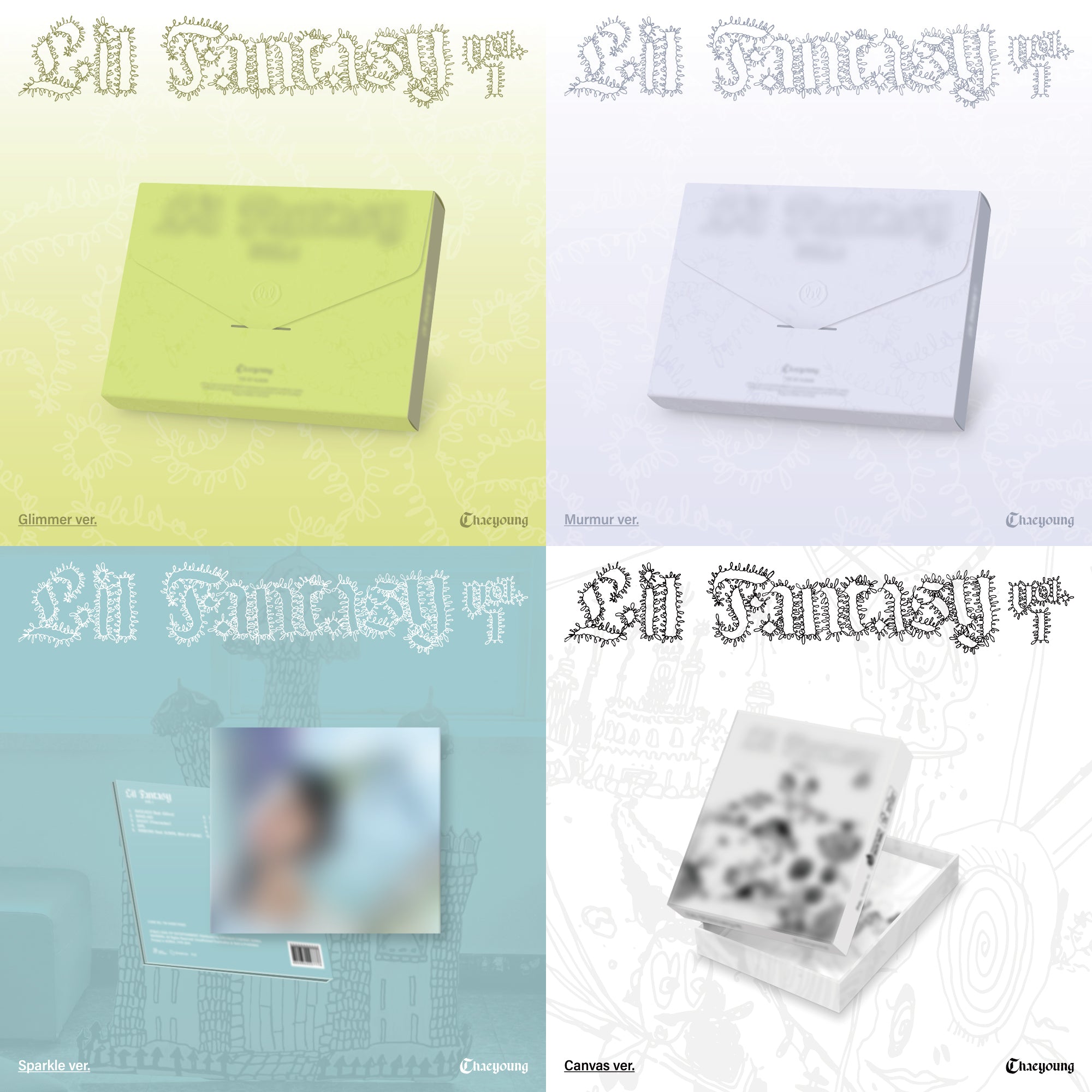 CHAEYOUNG THE 1ST ALBUM『LIL FANTASY vol. 1』4形態セット – JYP